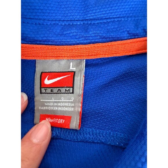 VTG NikeFIT Florida Gators Team Polo Shirt Blue  Embroidered Logo L Basketball - Picture 4 of 9